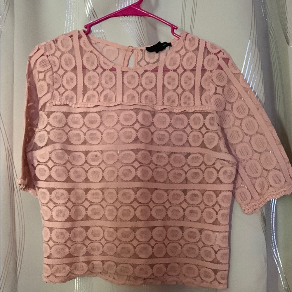 Atmosphere Pink Boxy Short Sleeve Blouse